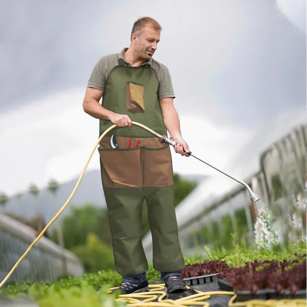 Le tablier porté pendant le travail au jardin
